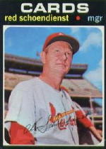 1971 Topps Baseball Cards      239     Red Schoendienst MG